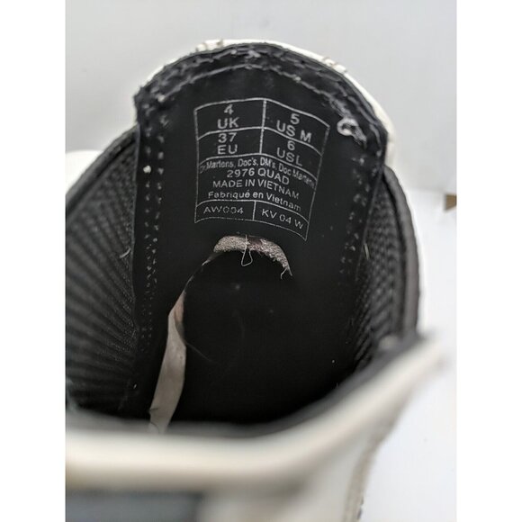 🤘😎 Dr. Martens Women's 2976 Quad Chelsea White Boots Size W5 US 6-6.5 - Picture 7 of 11